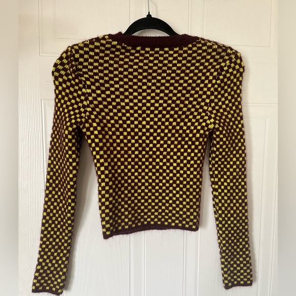 ZARA Jacquard Cut-out Sweater - Picture 5 of 10